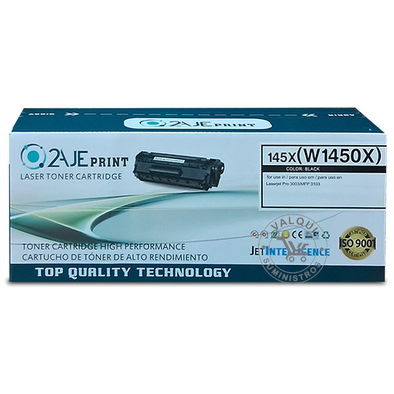 145x - 1 Toner Compatible 145X W1450X Negro Genérico 2AJE Print Para HP 3001 3008 4,000 pág. Con chip - Imagen 1